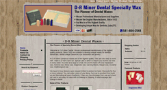 Desktop Screenshot of pioneerdentalwax.com